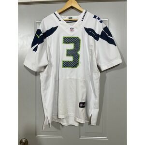 Nike Russell Wilson Seahawks Jersey Mens 52 White Excellent NFL On Field 3